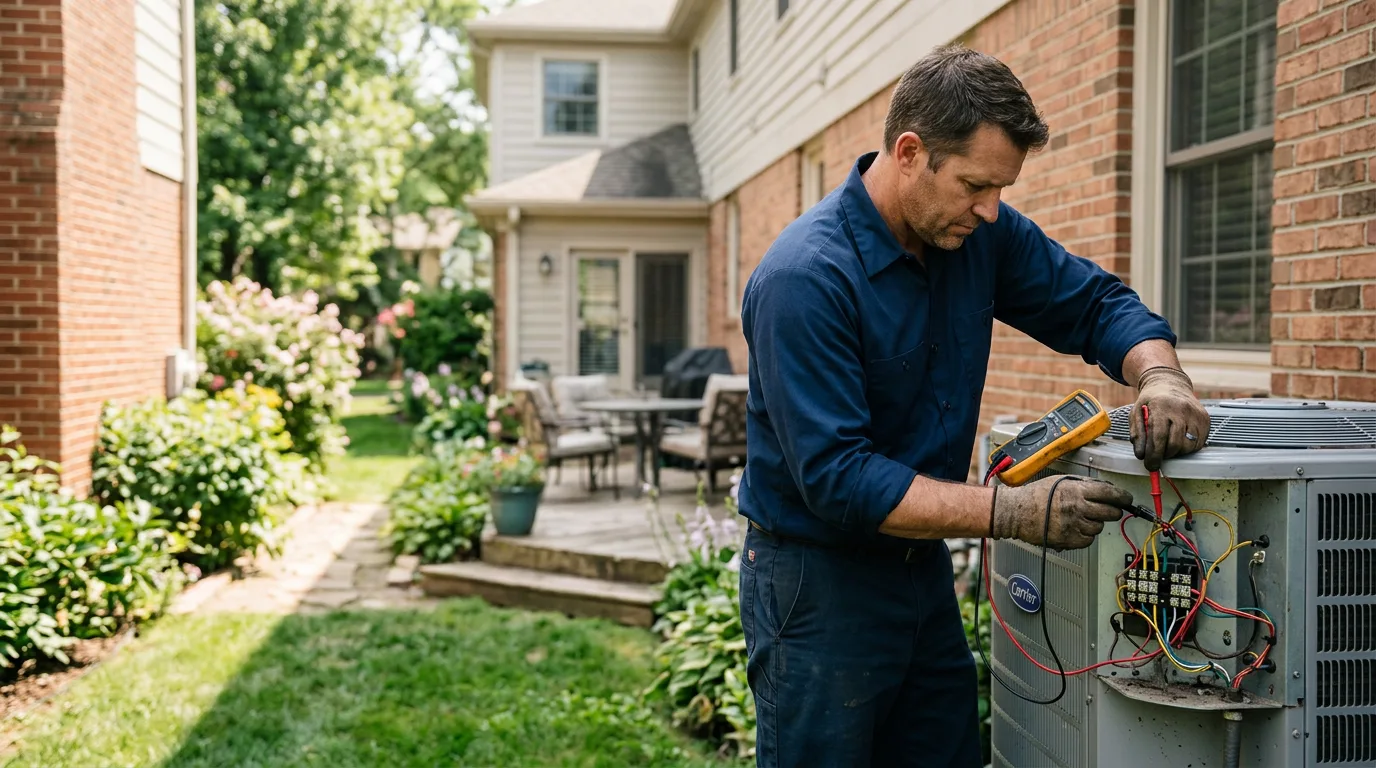 HVAC technician working near Breckenridge, TX